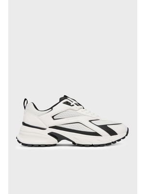 Calvin Klein Logolu Sneaker Ayakkabı HM0HM0215401W Erkek Ayakkabı HM0HM02154 01W
