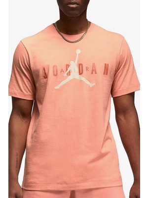 Nike Jordan Air Wordmark Graphic Tshirt Orange Jordan Grafik Baskılı Tişört Turuncu
