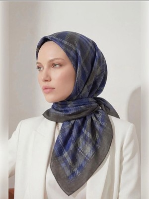 Silk Home Viskon Velora Eşarp Dört Mevsim Ekose Desen