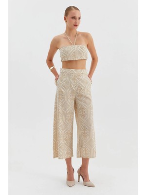Nish&Chic Işlemeli Bilekte Pantolon