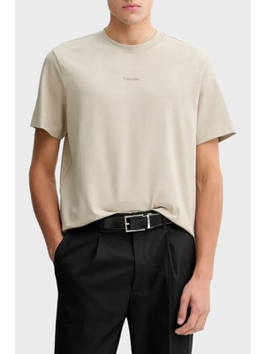 Calvin Klein Streç Pamuklu Regular Fit Sıfır Yaka T Shirt LV04LC241G2F3 Erkek T Shirt LV04LC241G 2f3