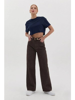 Nish&Chic Flare Taşlanmış Jean