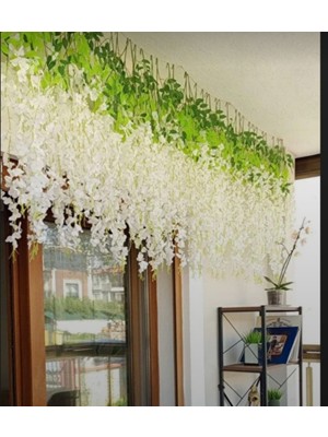 12LI Beyaz AKASYA3DALLI100 cm Ev Dekor Düğün