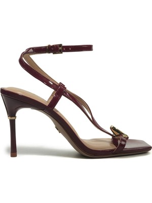 Nine West Ealen 6fx Bordo Kadın Topuklu Sandalet