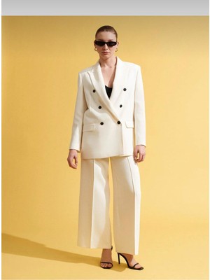 Dilvin Kruvaze Blazer Ceket Takım