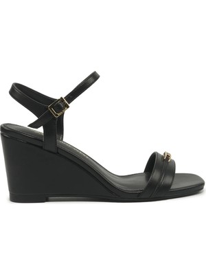 Nine West Naema 6fx Siyah Kadın Comfort Sandalet