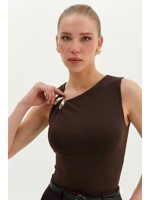 Nish&Chic Gold Toka Detaylı Ceket Içi Bluz