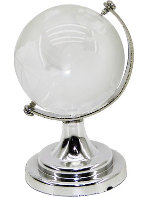 Ethab Ticaret Dekoratif Küçük Şeffaf Dünya Topu - Ayaklı (4457)