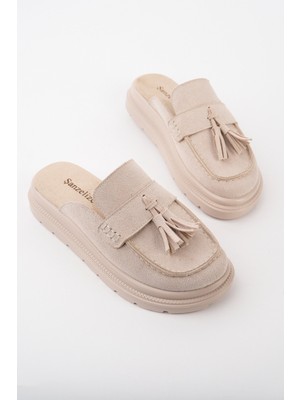 Bahrina Kadın Loafer Püsküllü Terlik