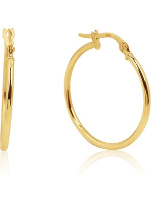 Altın Kesesi 8 Ayar Kadın Halka Küpe 2,4 cm