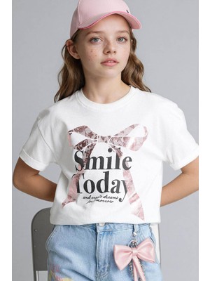 Defacto 26Y801002477 Ekru Kız Çocuk T-Shirt G1768A8/ER85