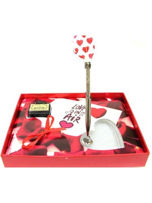 Tekinhediyelik Aşk Temalı Divit & Hokka Yazı Seti