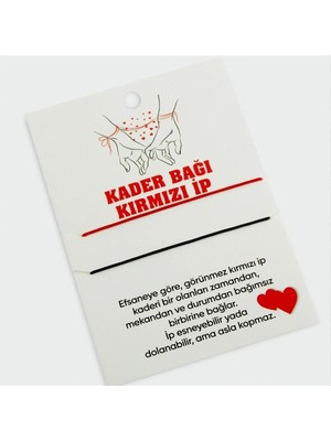 Aesco Kader Bağı Kırmızı Ip Bileklik
