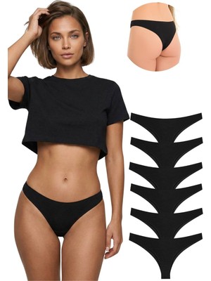 New Lilla 10030 Brazil String 6\\\'lı  Kadın Külot Paketi