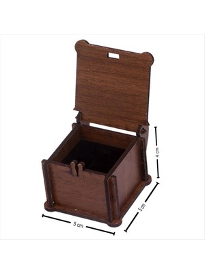 Aesco Seni Seviyorum Figürlü Ahşap Yüzük Kutusu