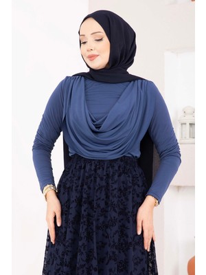 Ozk Degaje Dökümlü Sandy Body İndigo