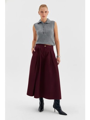 Nish&Chic Pileli Kloş Etek