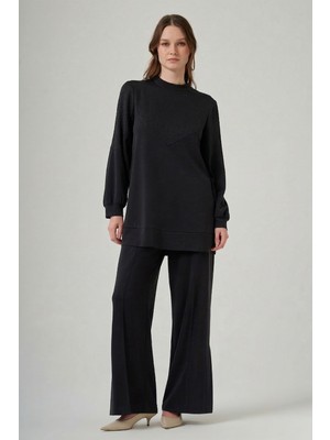 Nuss Tunik Pantolon Takım 1045 Siyah