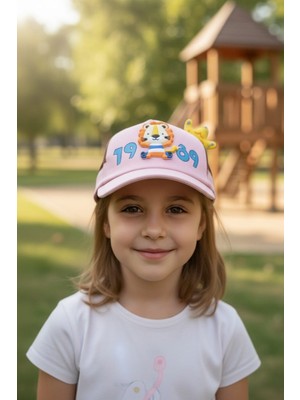 Aware Time Kitti 5-8 Yaş Unisex Bebek & Çocuk Aksesuarlı Yazlık Şapka