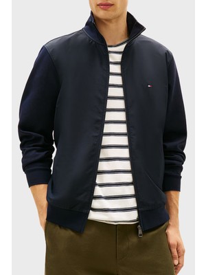 Tommy Hilfiger Pamuklu Regular Fit Dik Yaka Fermuarlı Sweat Erkek Sweat MW0MW41758 Dw5
