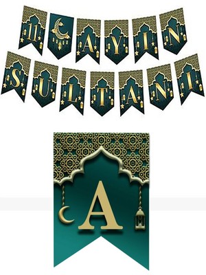 Vipfoni 11 Ayın Sultanı Yazılı Zikzak Banner Yazı Tavan Duvar Süsleri 2 Metre