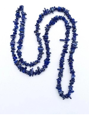 Pozitif Doğal Taş Kaliteli Lapis Lazuli Kırıktaş Dizi-80 cm