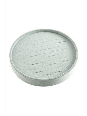 Aesco Yuvarlak Ahşap Anfora Kumaş Yüzüklük 20 cm