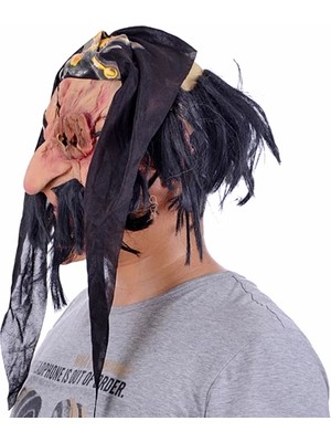 Aesco Mey Ithalat®  Saçlı Sakallı Korsan Maskesi