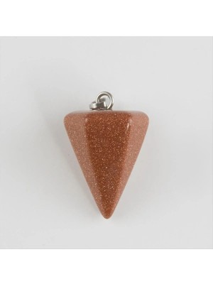 Aesco Kahve Yıldız Pandül Doğaltaş Kolye Ucu