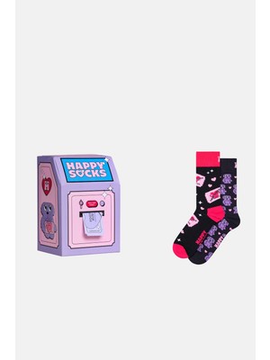 Happy Socks - Çok Renkli Bilet ve Köpek Desenli 2\'li Pamuklu Çorap Seti