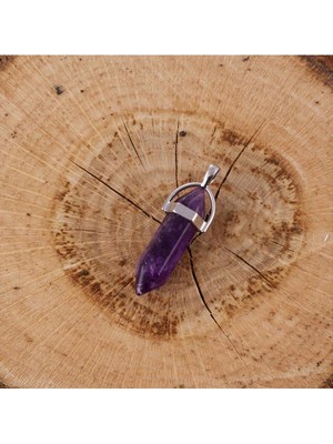 Aesco Amatist Point Kolye Ucu