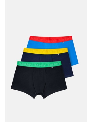 Happy Socks -  Erkek Çok Renkli 3\'lü Boxer Seti