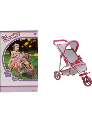 Aesco Mey Ithalat® 9614  3 Tekerlekli Pembe Gri Puset -