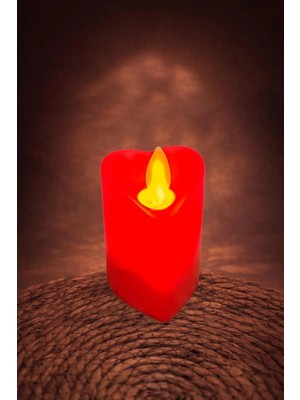 Aesco Kalp Şekilli Işıklı Mum