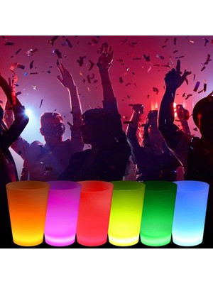 Aesco Mey Ithalat® Neon Parti Glow Bardak 1.5 Oz Karışık Renk 1 Adet Tekli