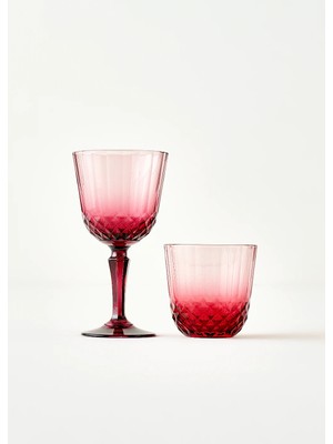Bella Maison Colore Kesme Bardak-Kadeh Set 12'li Gülkurusu