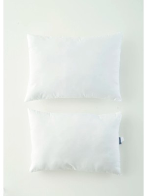 Bella Maison 50x70 cm Beyaz Mikrofiber Yastık Hafif Silikon Dolgu ile Destekleyici 2 Adet