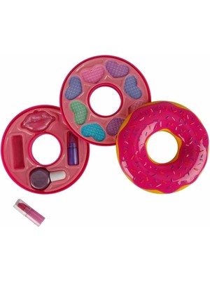 Aesco Mey Ithalat® Donut Şekilli 2 Katlı Makyaj Güzellik Seti