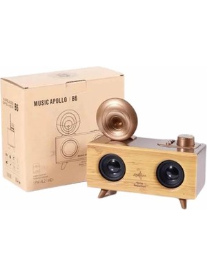 Aesco Mey Ithalat® Gramafon Radyo Bluetooth Hoparlör Nostaljik Radyo Fm Radyo