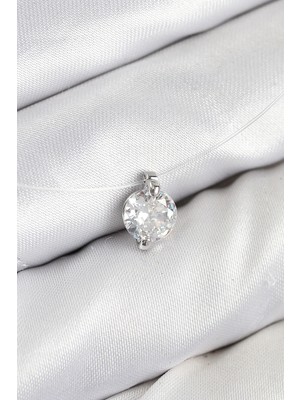 Aesco Mey Ithalat® Misineli Zirkon Taşlı Model Gümüş Renk Hayalet Kolye