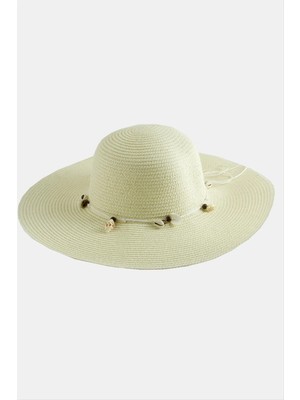 Aesco Deniz Kabuğu Hasır Plaj Şapkası