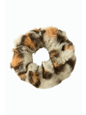 Aesco Leopar Desenli Tüylü Simit Toka 1 Adet