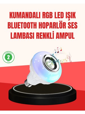 Aesco Mey Ithalat® Akıllı LED Ampul – E27 Uyumlu ve Müzik Çalarlı Tasarım