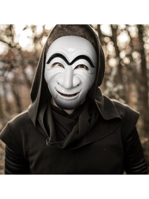 Aesco Mey Ithalat® Koreli Hırsız Teatral Hahoe Maskesi - Para Heist Maskesi - Dali Maskesi