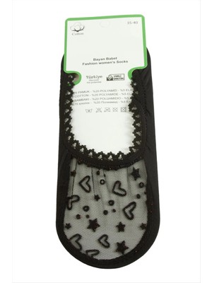 Aesco Kalp Dantel Babet Çorap