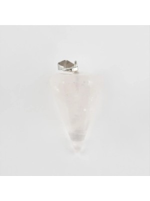 Aesco Pembe Kuvars Pandül Doğaltaş Kolye Ucu