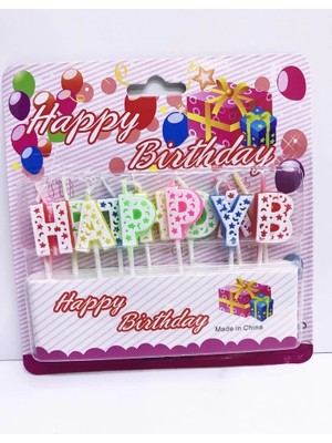 Aesco Mey Ithalat® Happy Birthday Renkli Mum