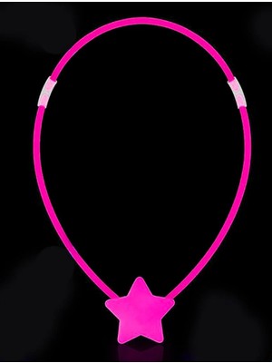 Aesco Mey Ithalat® Glow Stick Yıldız Kolye - Glow Kolye - Glow Stick Partisi Yıldız Kolye 6 Adet