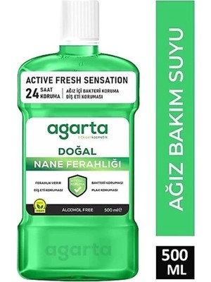 Aesco Mey Ithalat®   Doğal Ağız Bakım Suyu 500 ml Nane Özlü