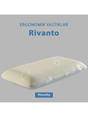Viscoshy Rivanto Uzun Klasik Premium Gelişmiş Ergonomik Ortopedik Visko, Lüks, Visco Yastık